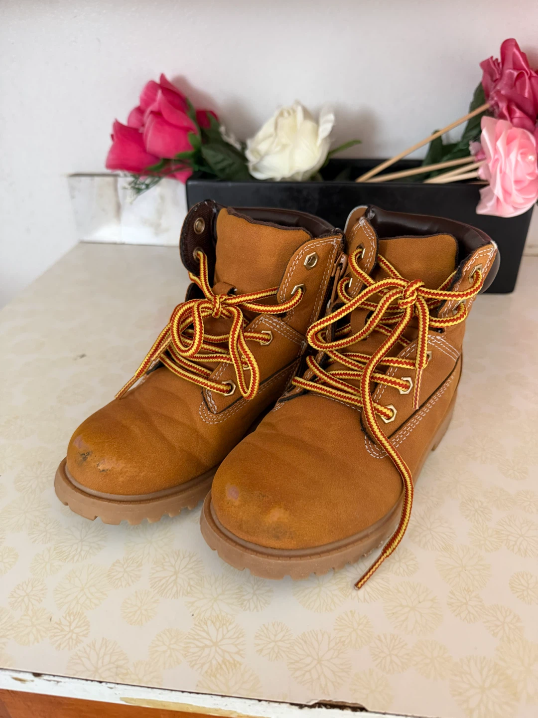 Kids Brown Work Boots size 12