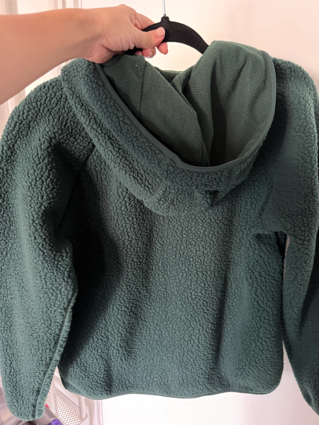 TNA Aritzia Polartec Raglan Zip Hoodie - Scarab - photo 2