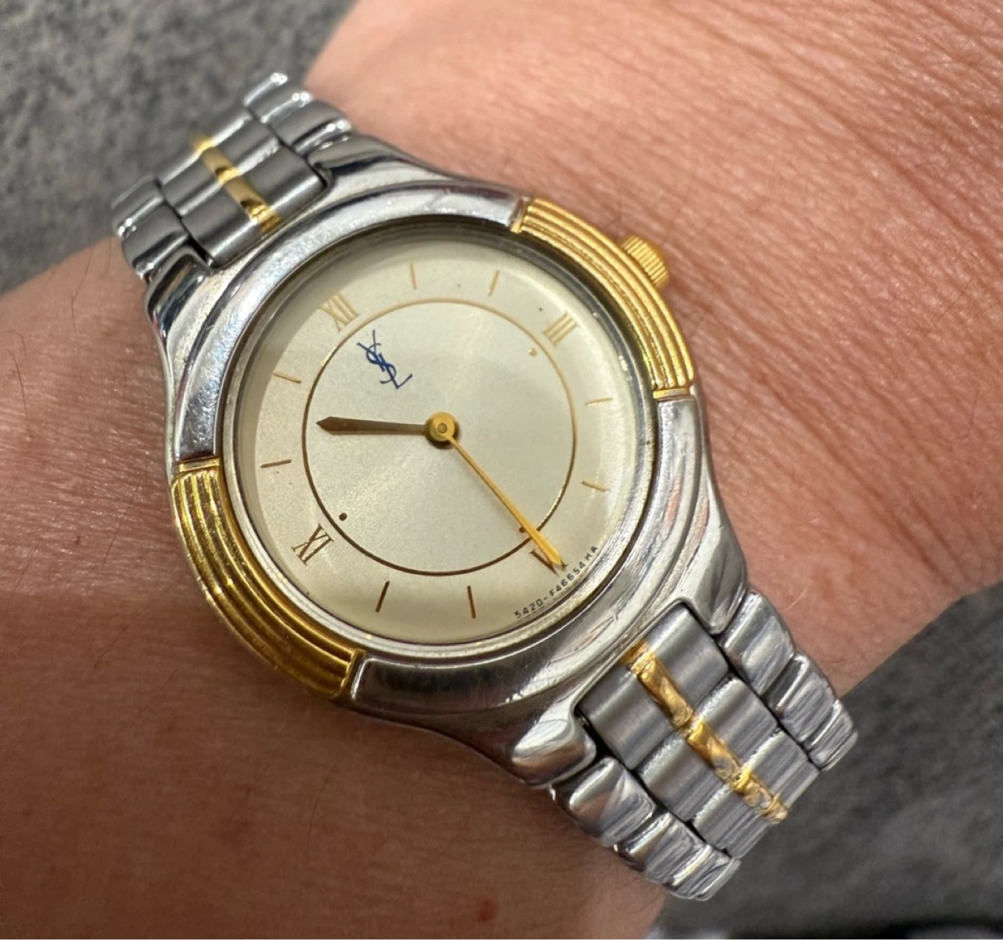 Yves Saint Laurent Two-Tone Watch Vintage 🏈