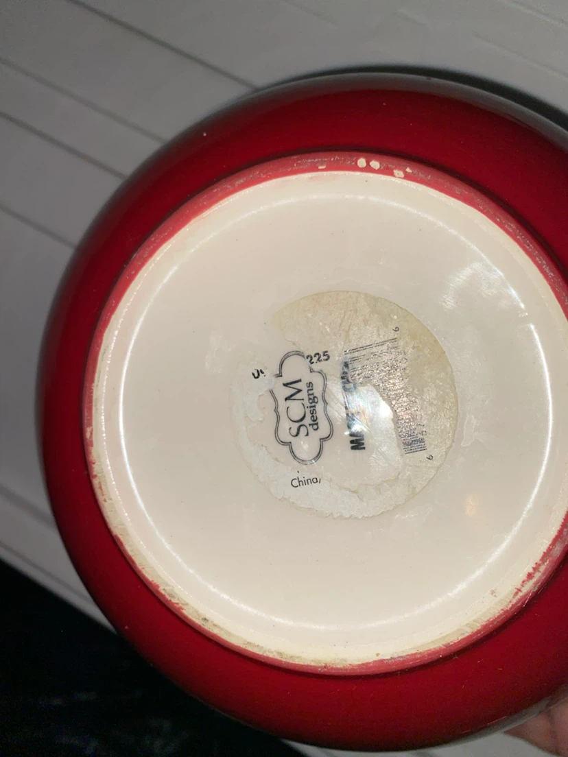 SCM Designs Red and White Candy Cane Bowl - photo 4