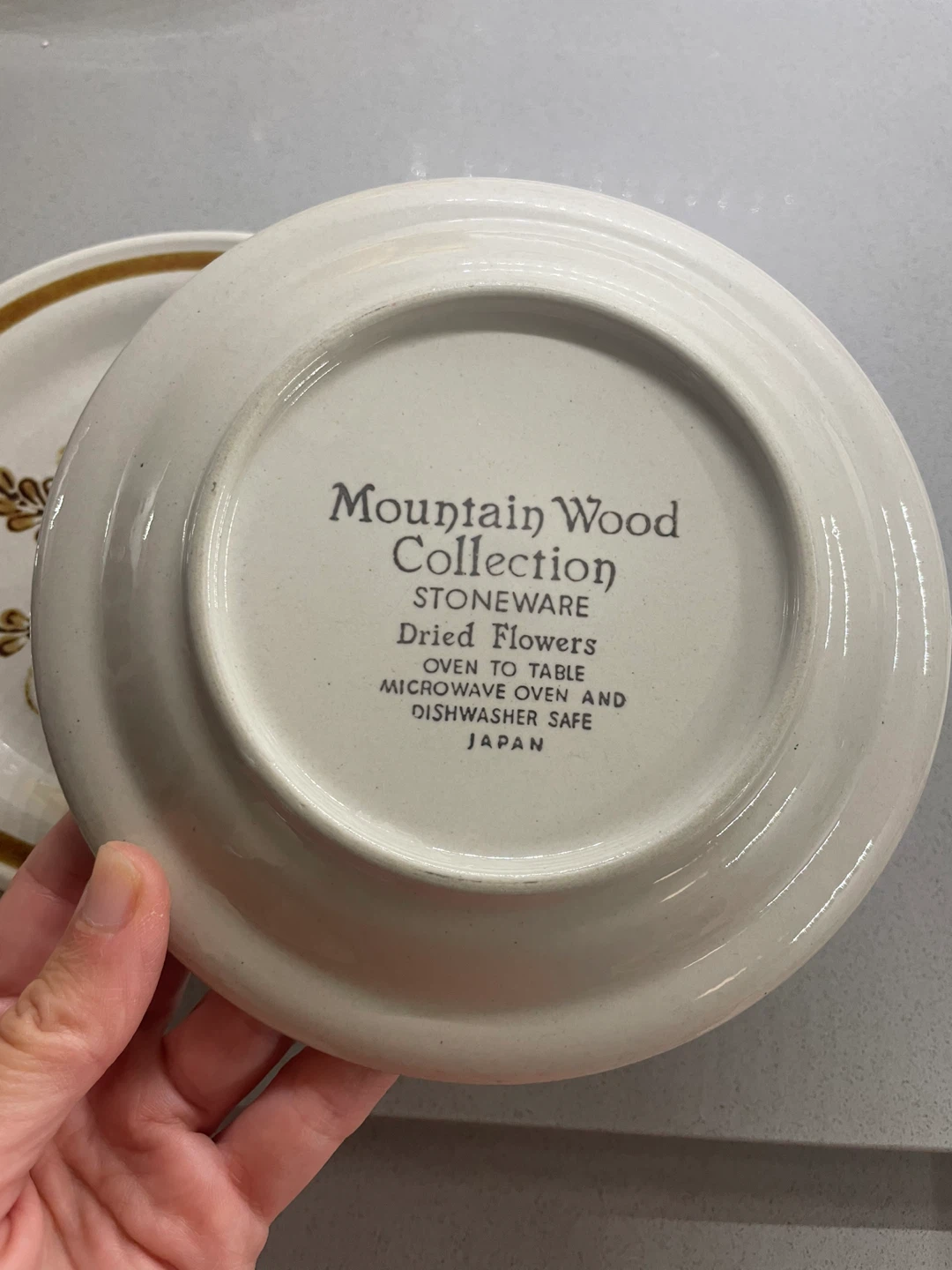 🏈 VINTAGE & RARE Set of 4 Stoneware Plates - photo 3