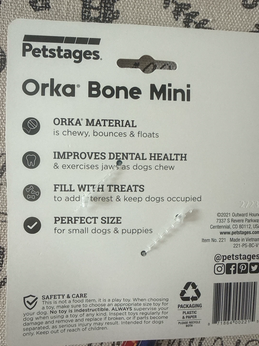 🏈 Petstages Orka Bone Mini - photo 2