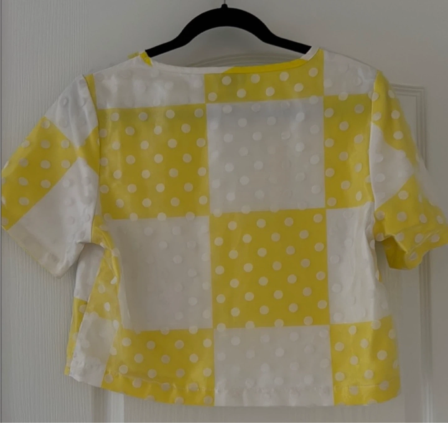 Topshop Yellow and White Polka Dot Blouse 🏈 - photo 3