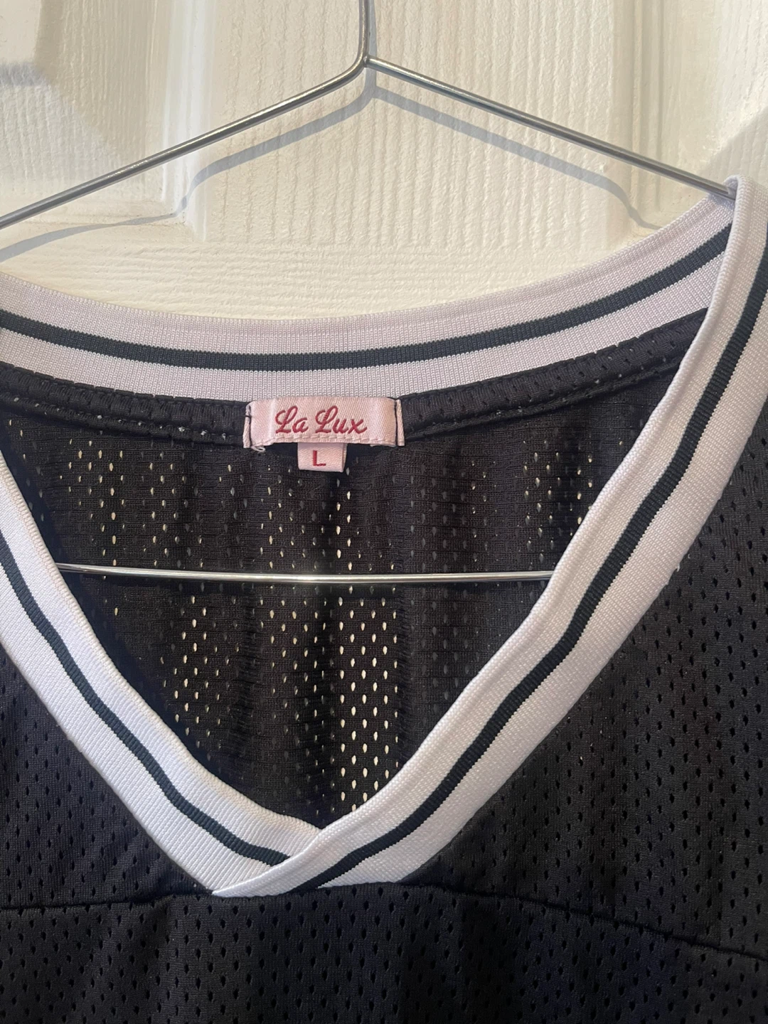 La Lux Black Mesh Jersey Size Large - photo 4