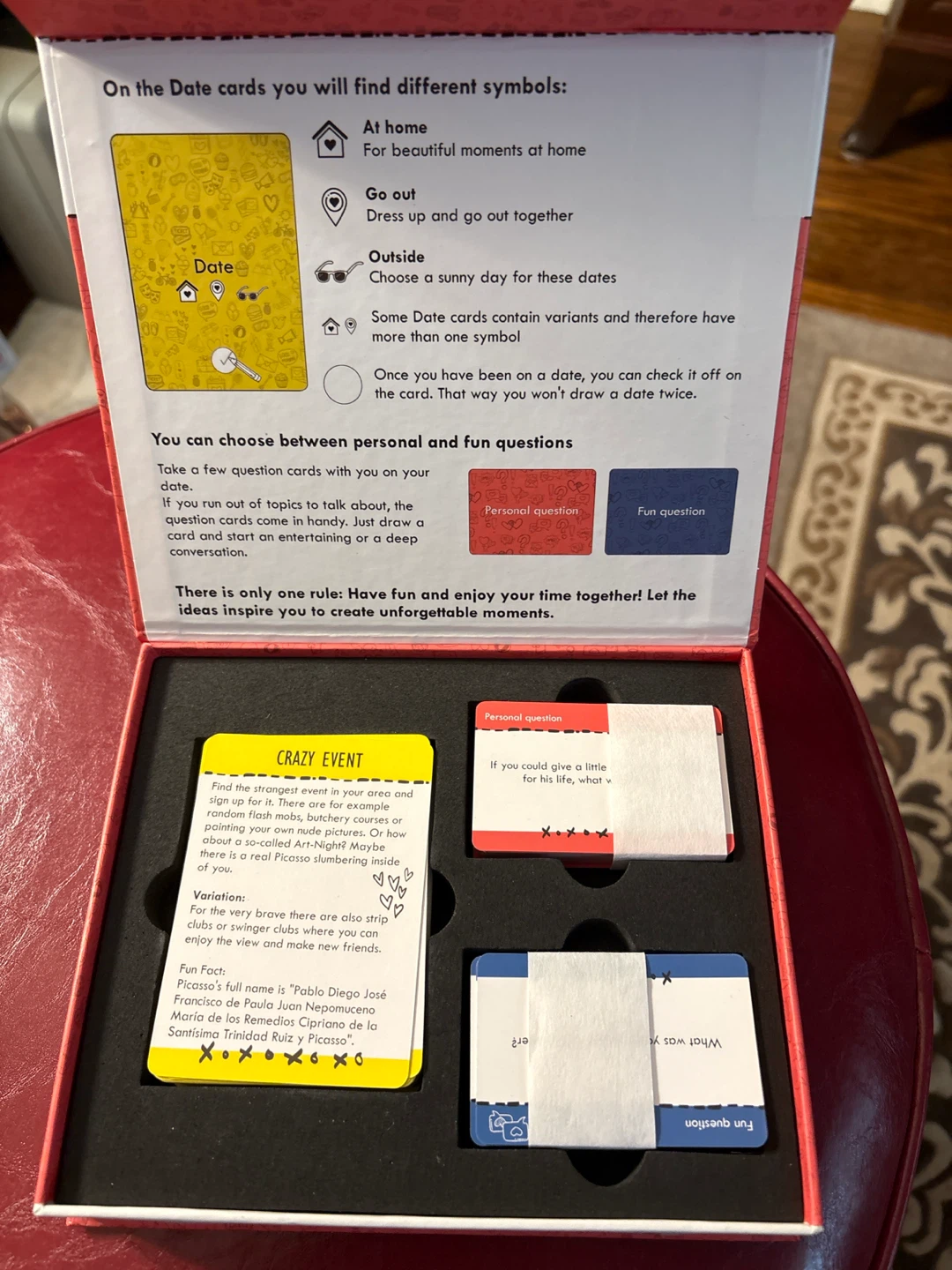 🏈 Dates & Talks Card Game for Couples