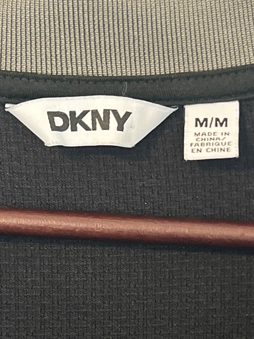 🏈 DKNY Black Quarter-Zip Polo Shirt - photo 4