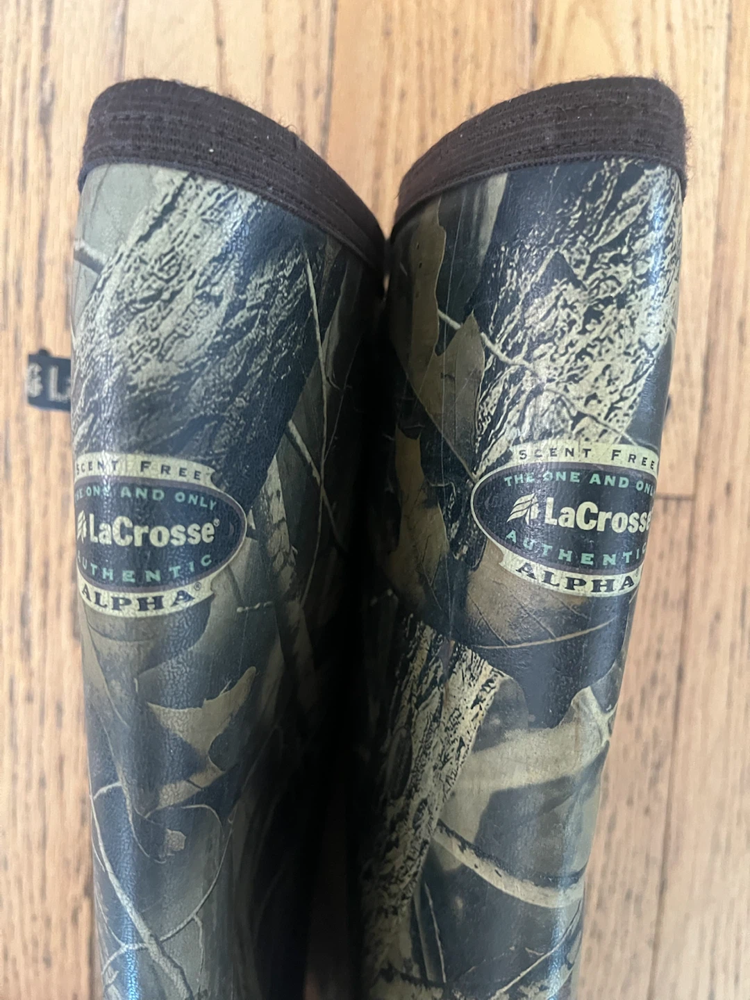 LaCrosse rubber hunting boots men, size 13
