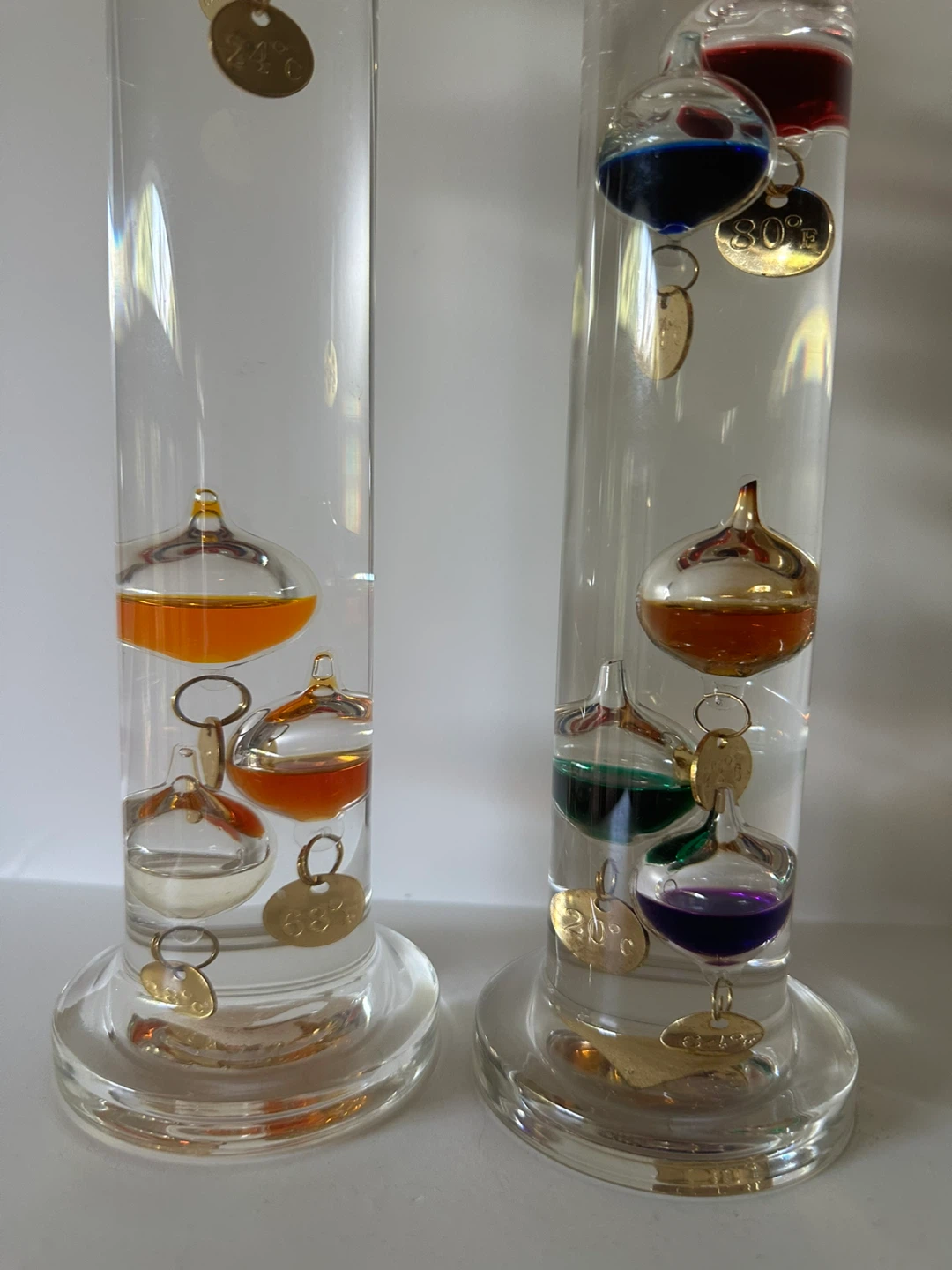 Set of two Galileo thermometers - photo 2