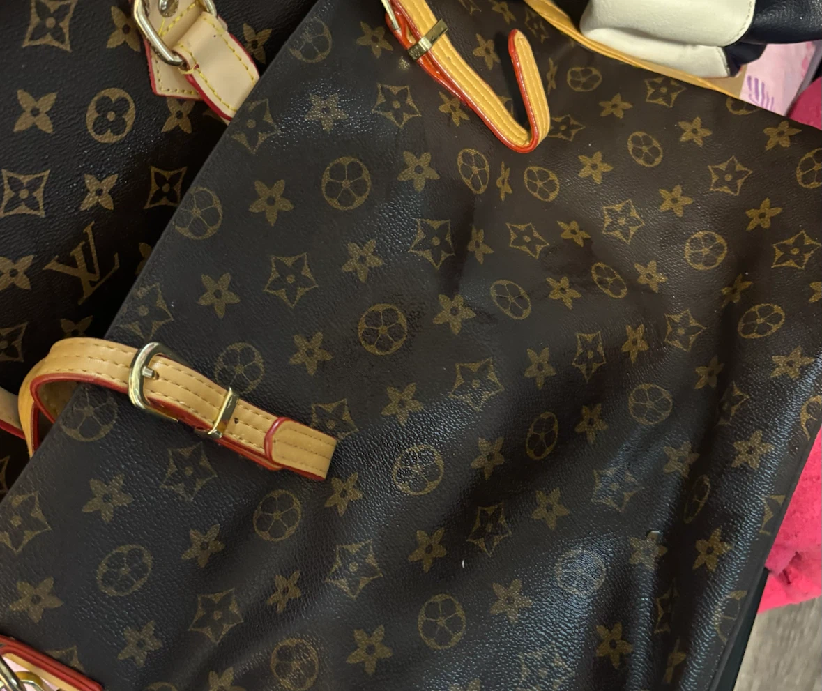 Brown Patterned Tote Bag