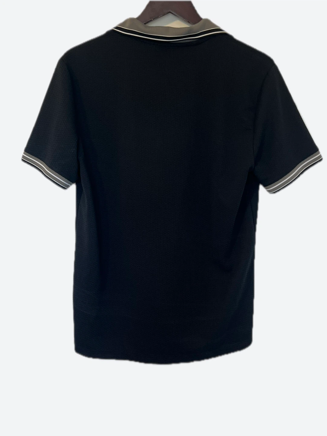 🏈 DKNY Black Quarter-Zip Polo Shirt - photo 3