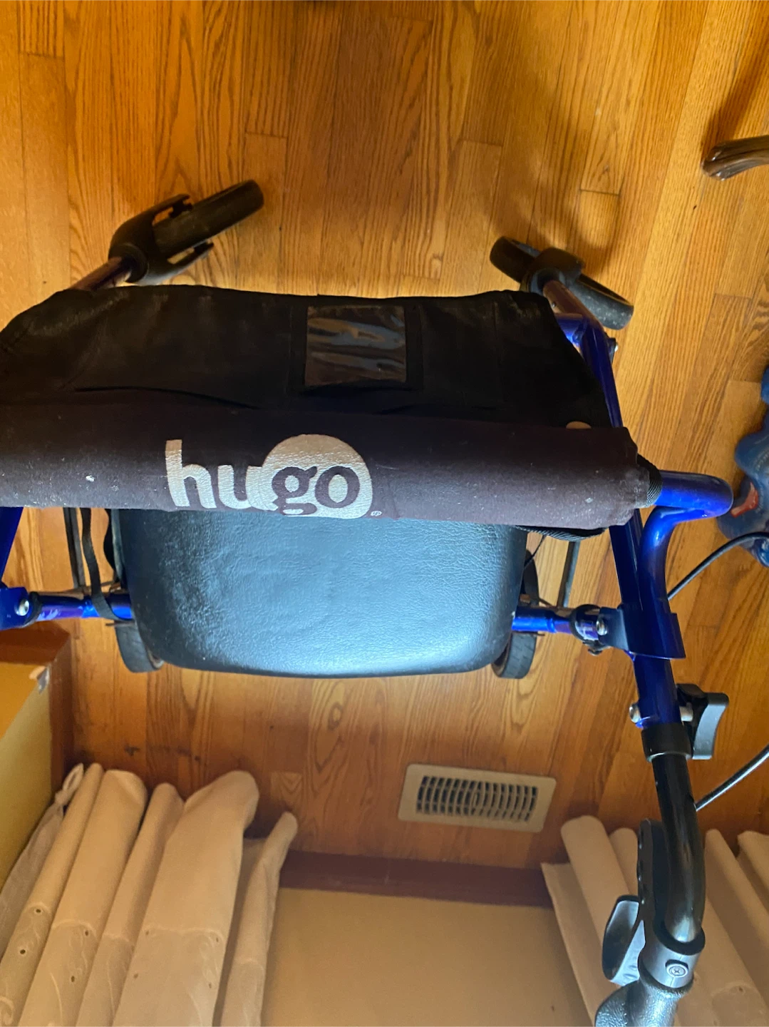 Hugo Blue Rolling Walker with Seat - photo 2