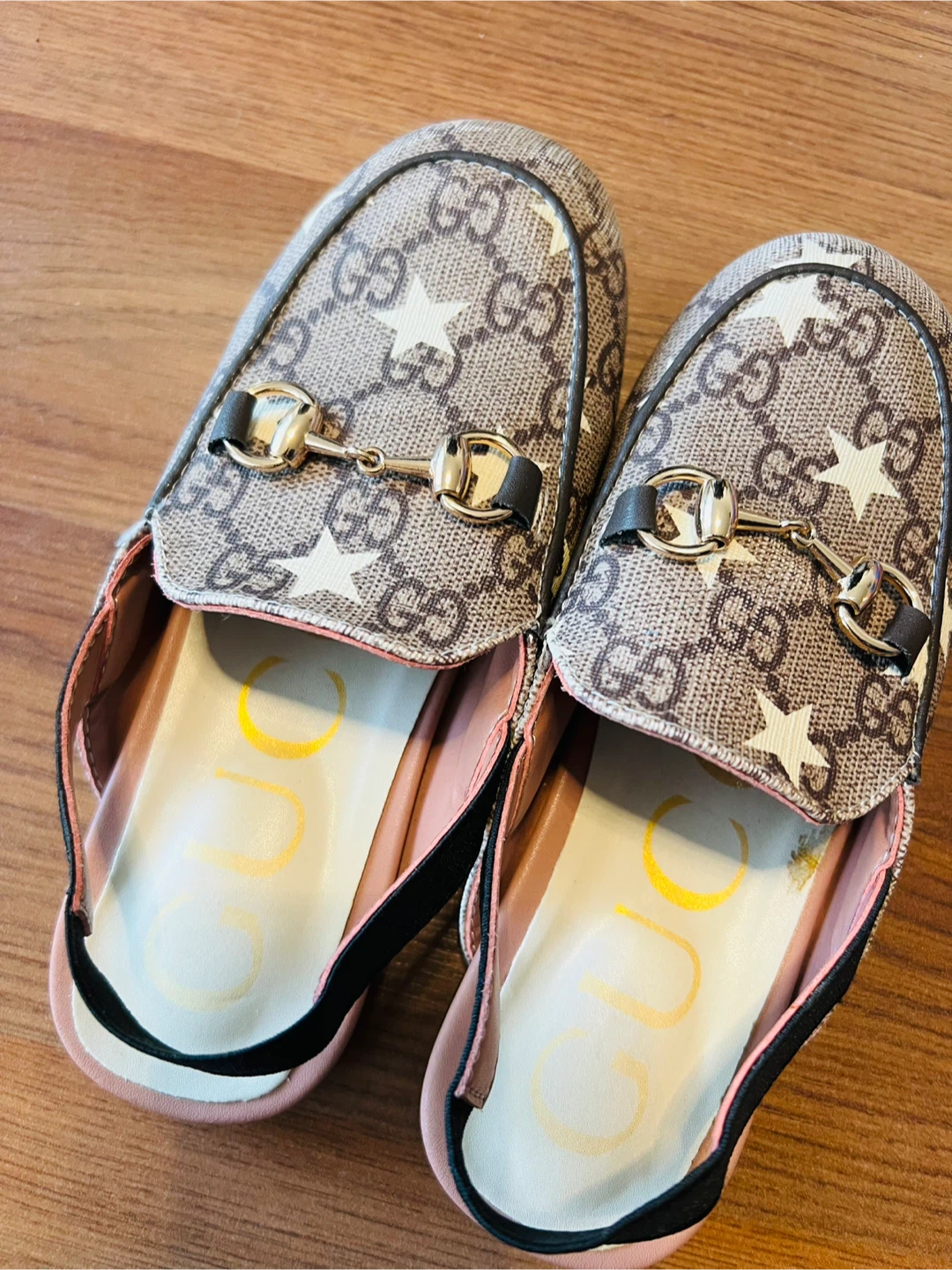 Authentic Gucci GG Supreme  Slingback Horsebit Loafers - photo 2