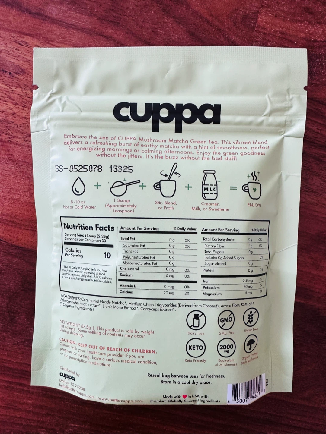 NEW Cuppa Mushroom Matcha 30 Servings🏈 - photo 2