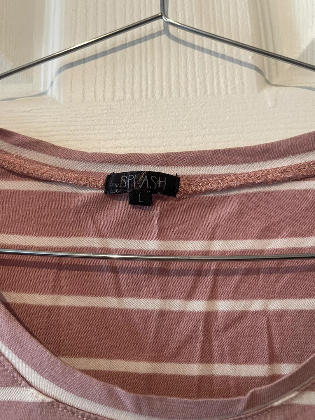 Splash Pink and White Striped T-Shirt - photo 3