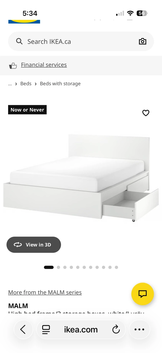 IKEA MALM Bed Frame with 2 Storage Boxes - photo 2
