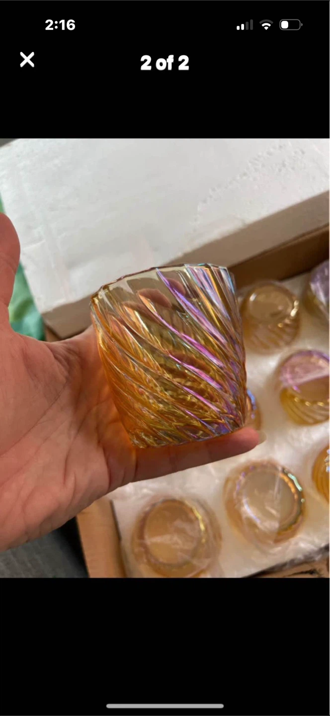 NEW 12 Iridescent Candle Holders - photo 2