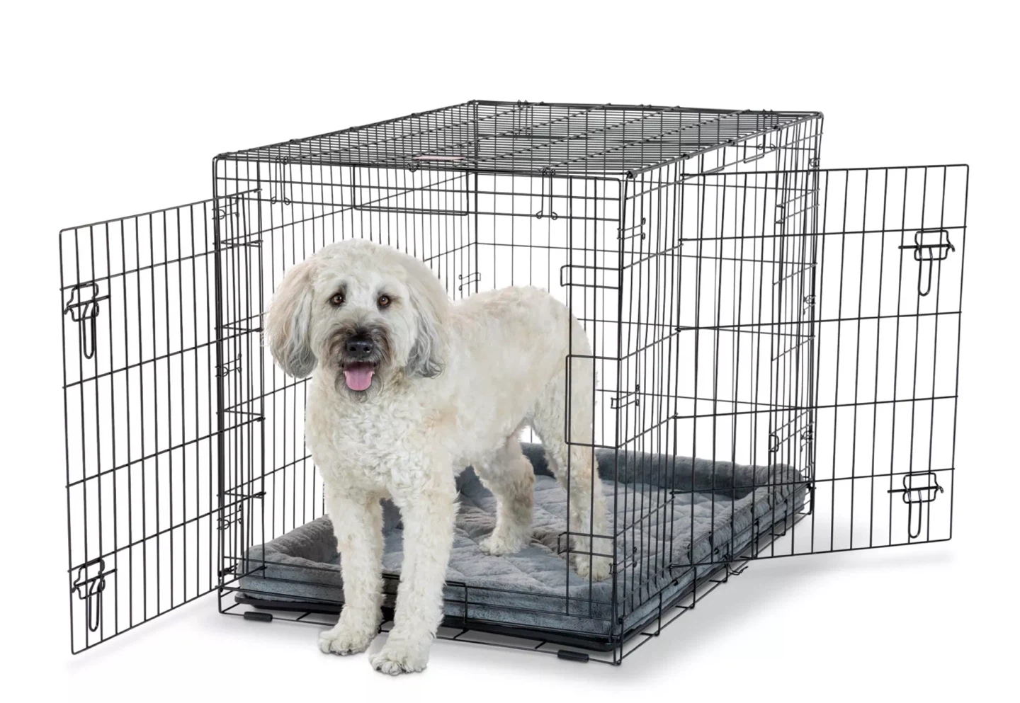 Top Paw Double Door Folding Wire Dog Crate - photo 2