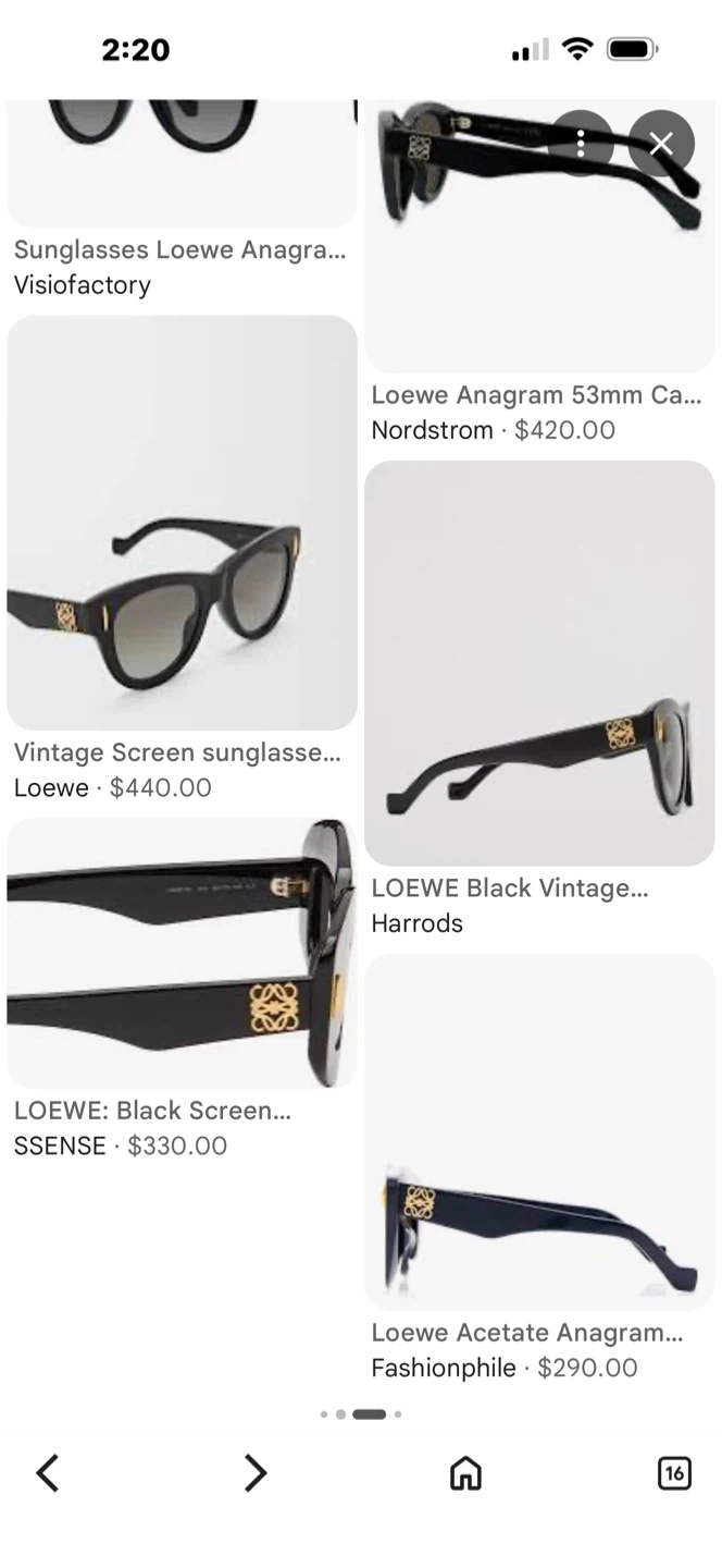 Loewe Anagram Black Oval Sunglasses - photo 4