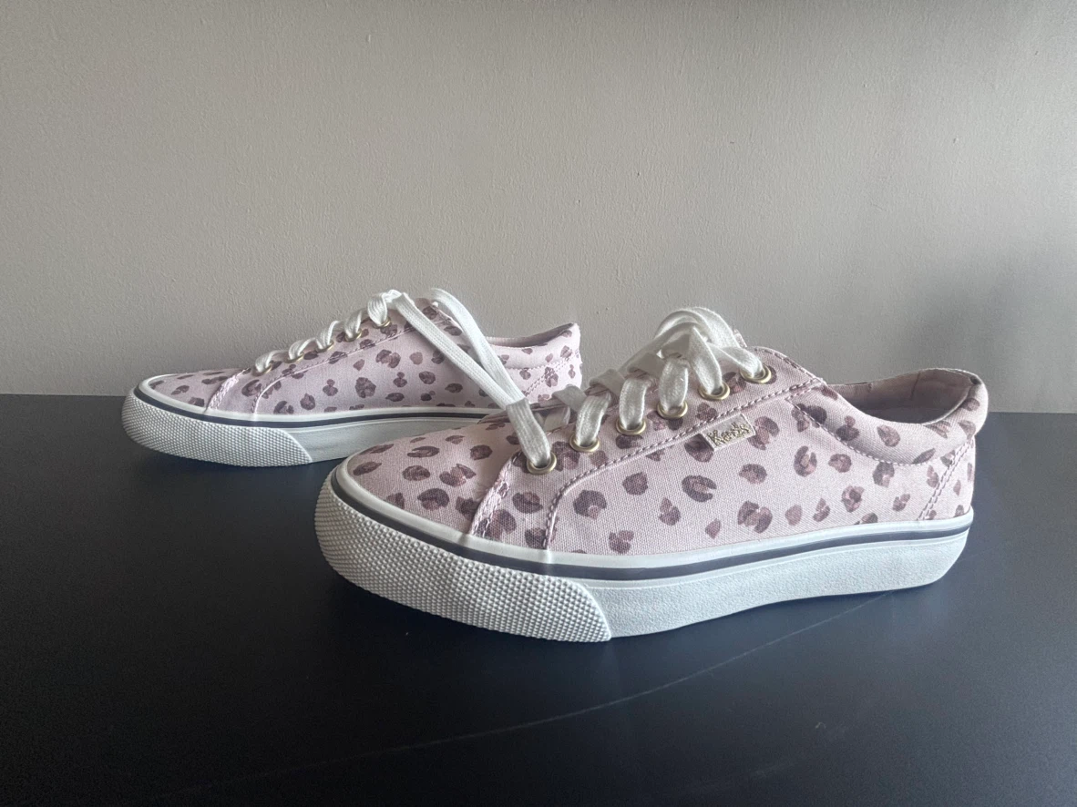Women’s Keds Softerra Leopard Print Sneakers. NEVER WORN. Size 7