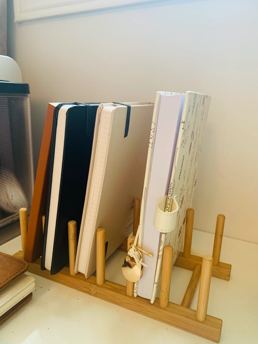 Wooden Desk Organizer for Books/Notebooks