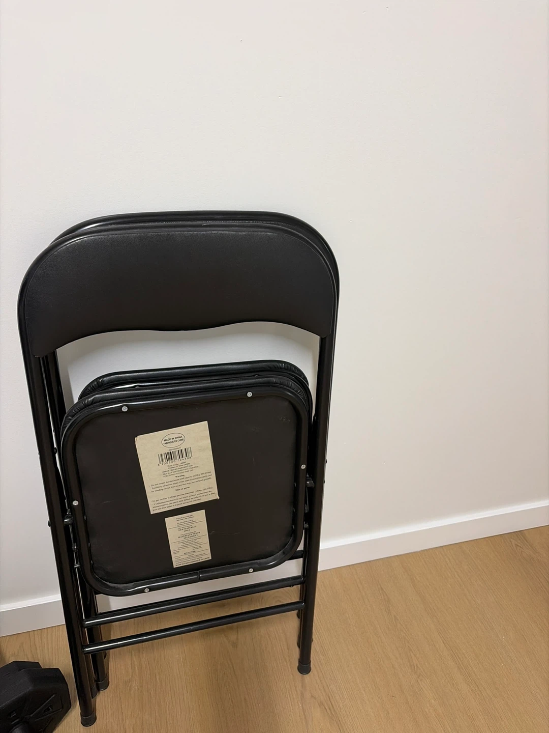 Two Black Folding Chairs - photo 2