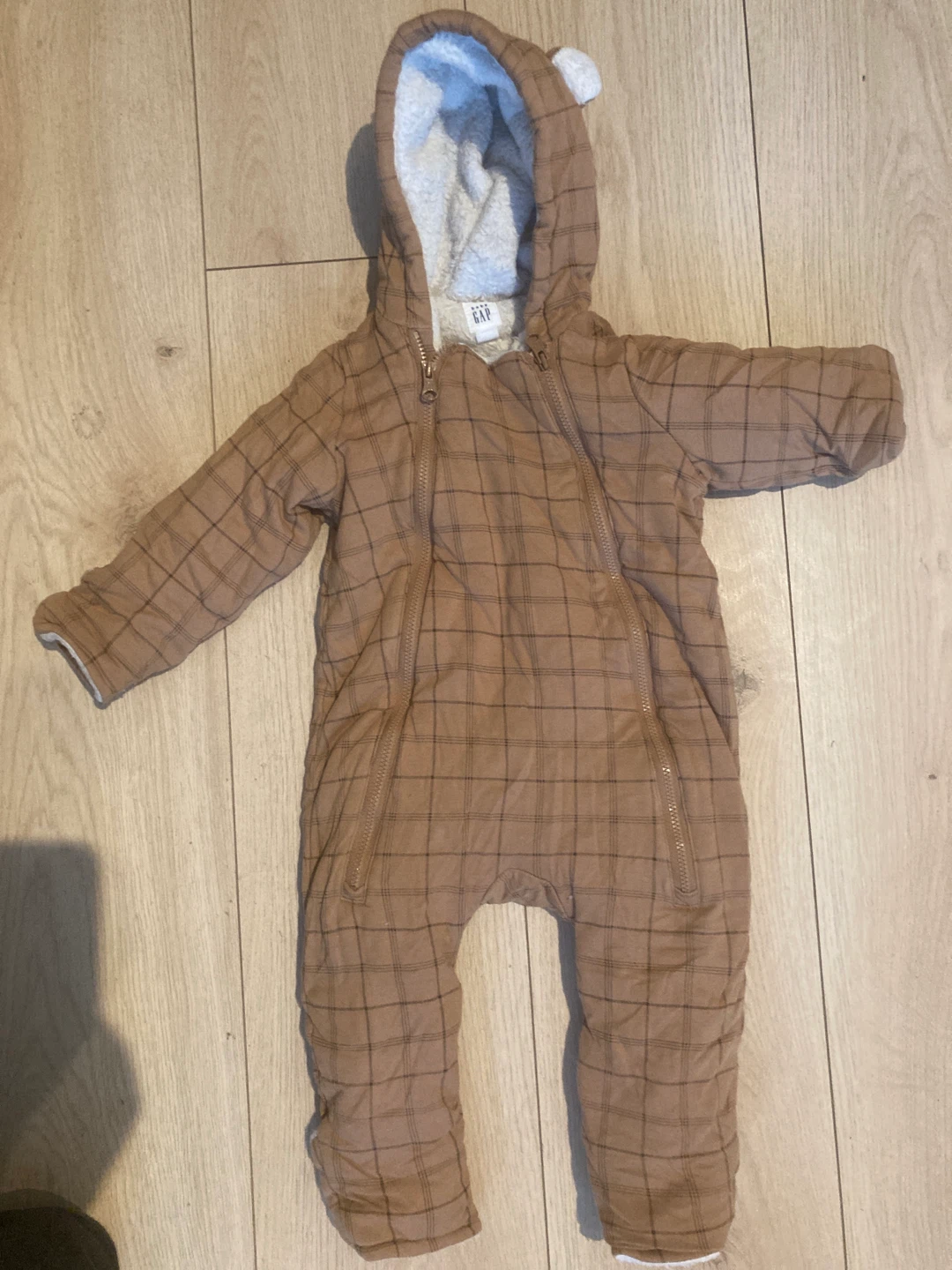 Baby Gap Plaid Sherpa-Lined Snowsuit