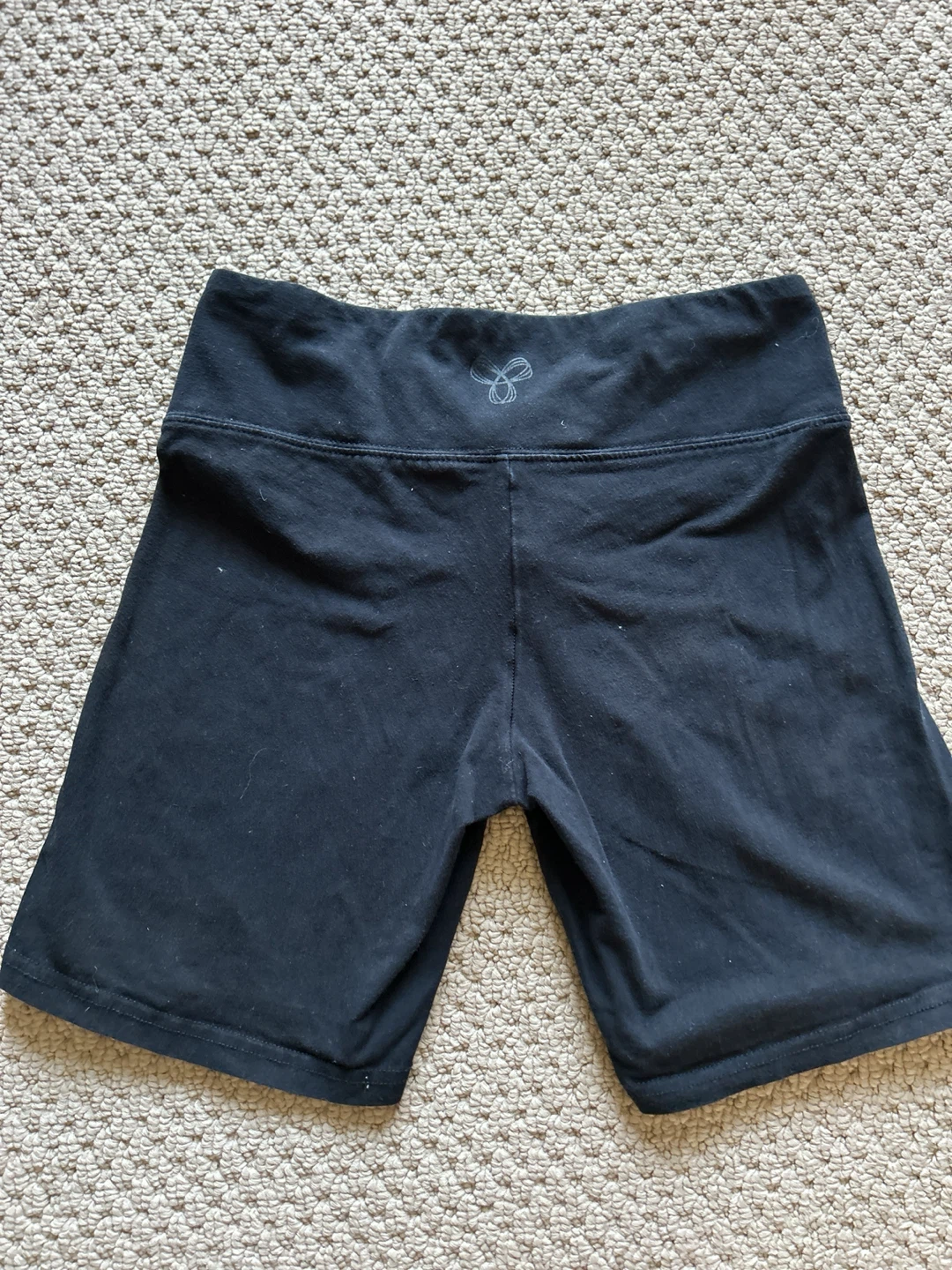 Tna Black Athletic Biker Shorts