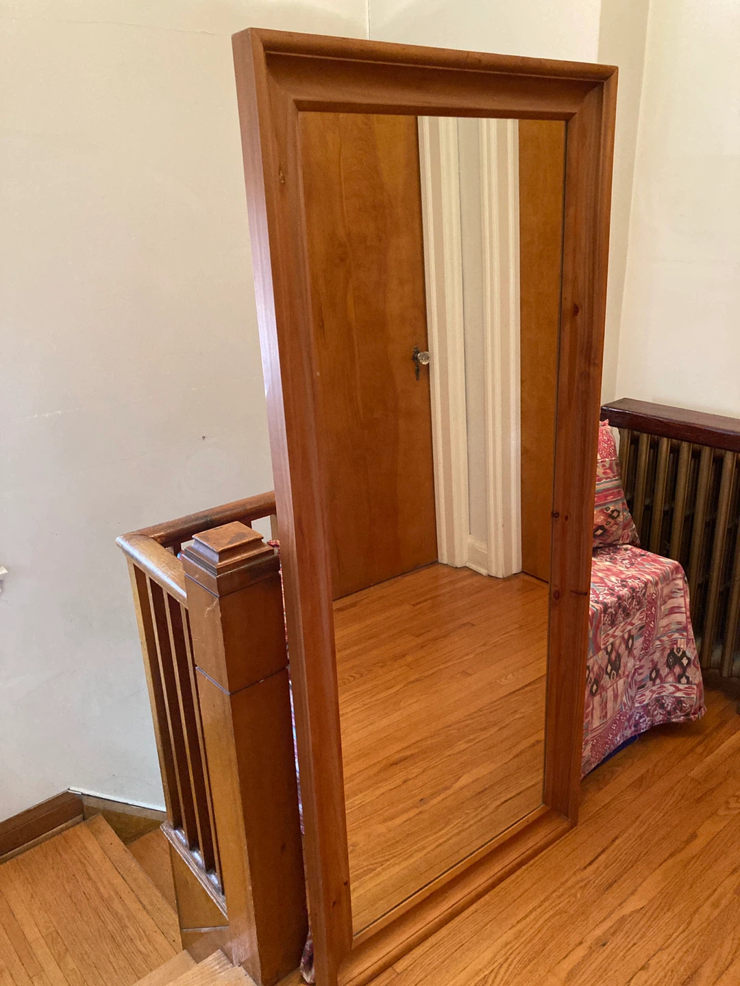 Full-Length Wooden Framed Mirror - photo 2