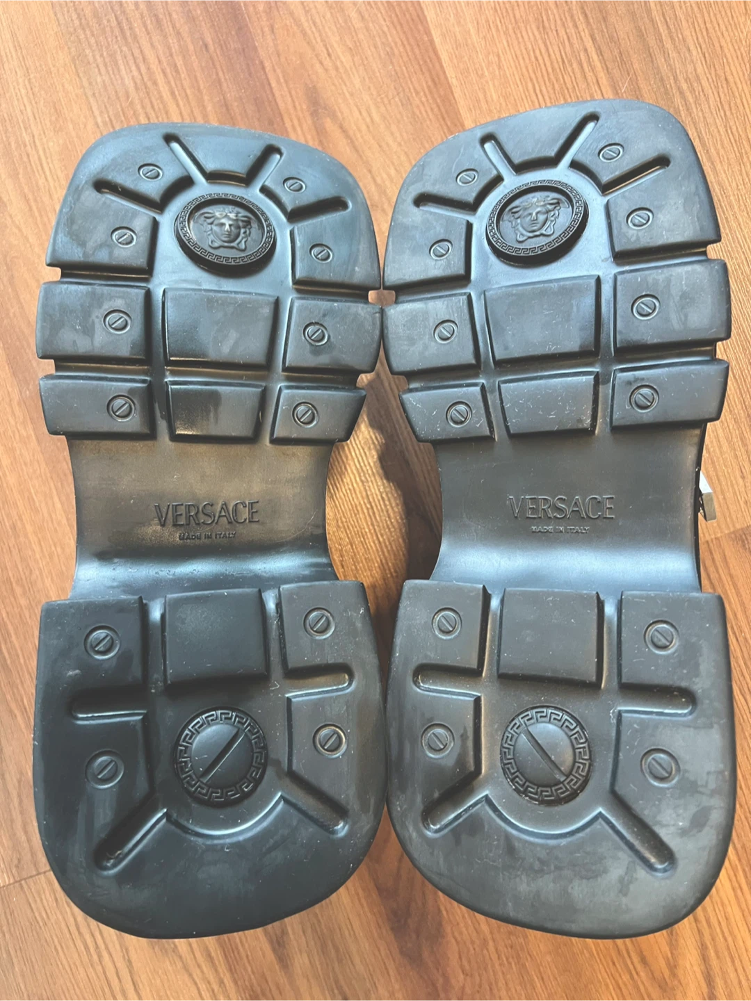 Authentic Versace Medusa Black Anthem Chunky Platform Shoes - photo 5