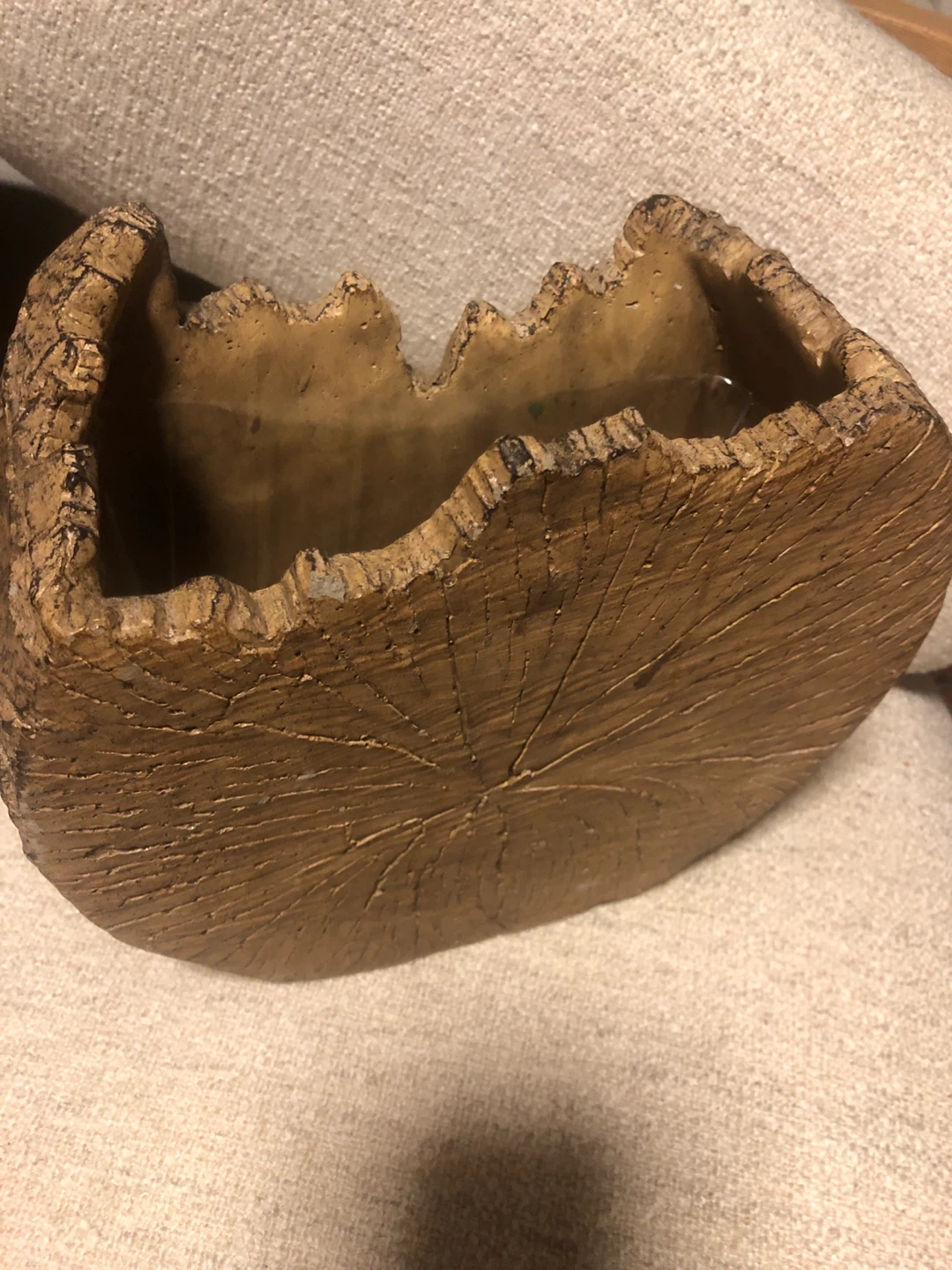 Decorative Faux Floral Arrangement in Tree Bark Vase 🏈 - photo 5