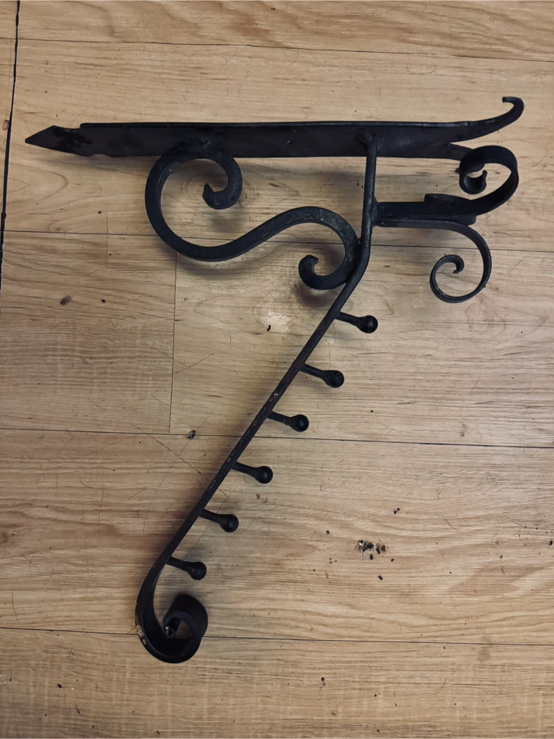 wrought iron coat rack - photo 3