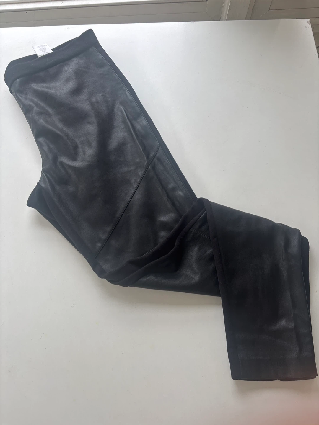 Michael Kors Black Faux Leather Leggings Size 8 - photo 5