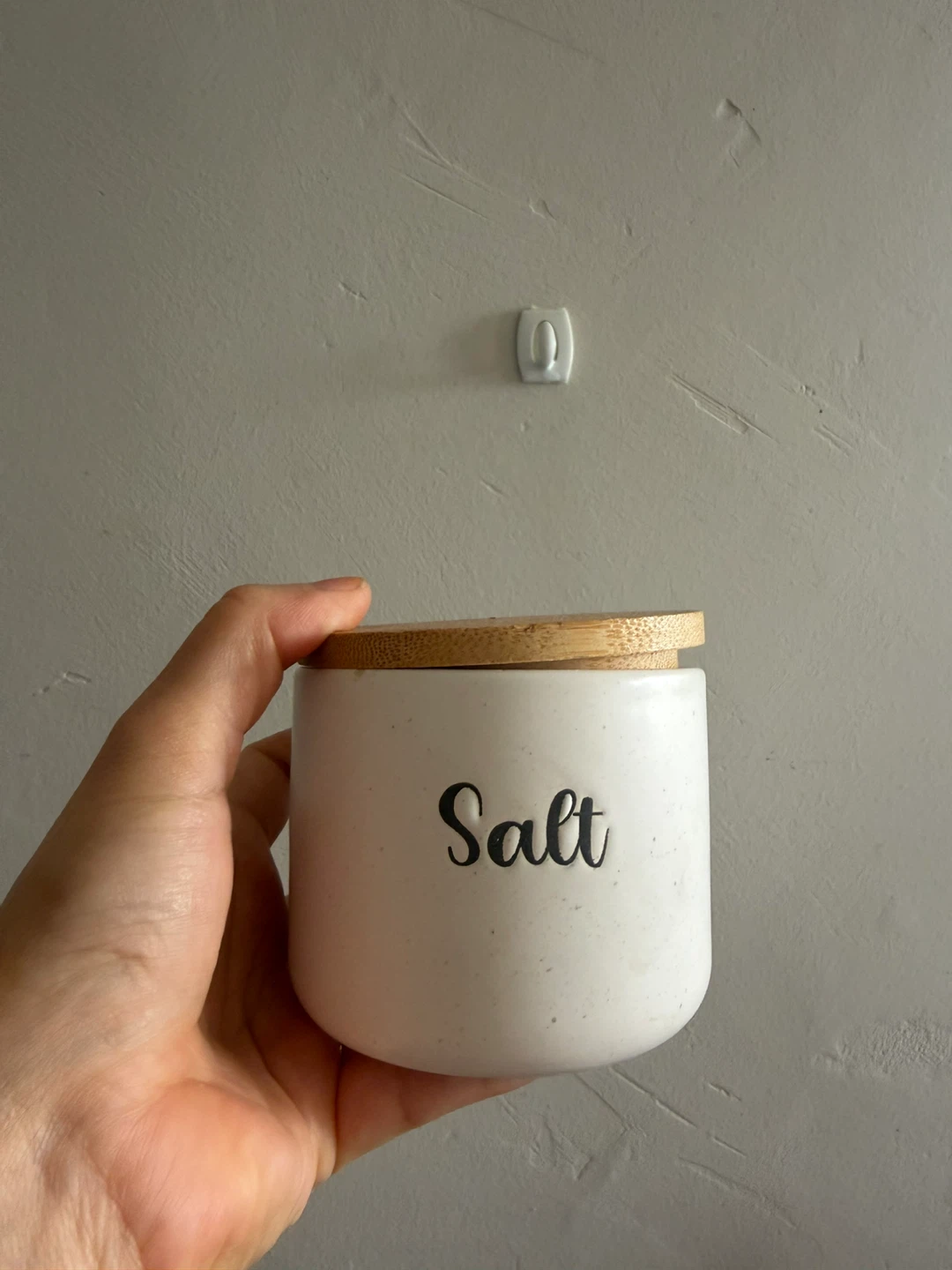 Set of Two Ceramic Canisters with Bamboo Lids - photo 2