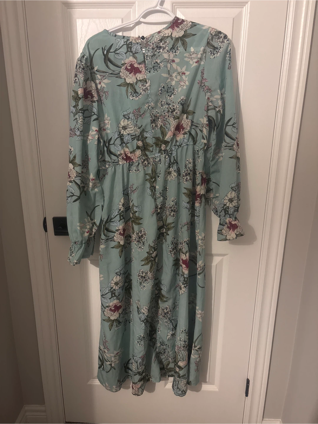 Floral Long-Sleeve Maxi Dress