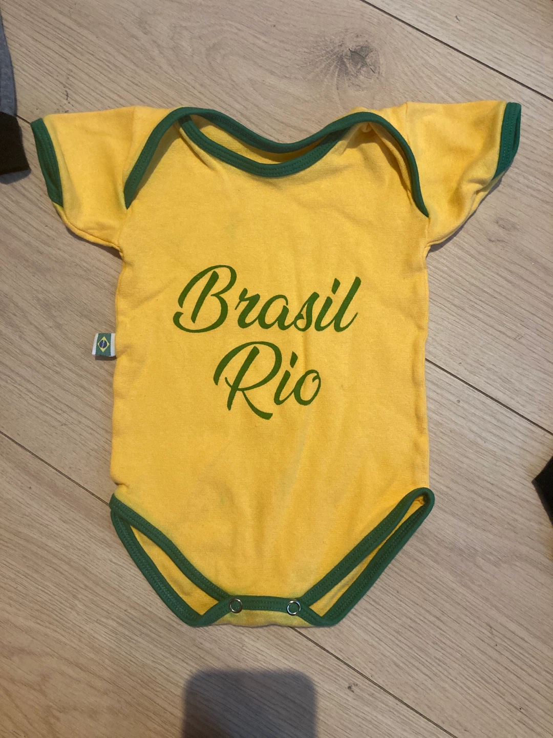Brasil Rio Baby Onesie Yellow