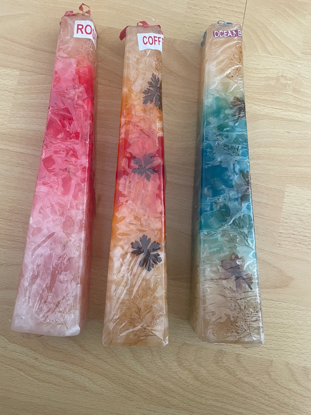 Set of 3 Decorative Pillar Candles - photo 2