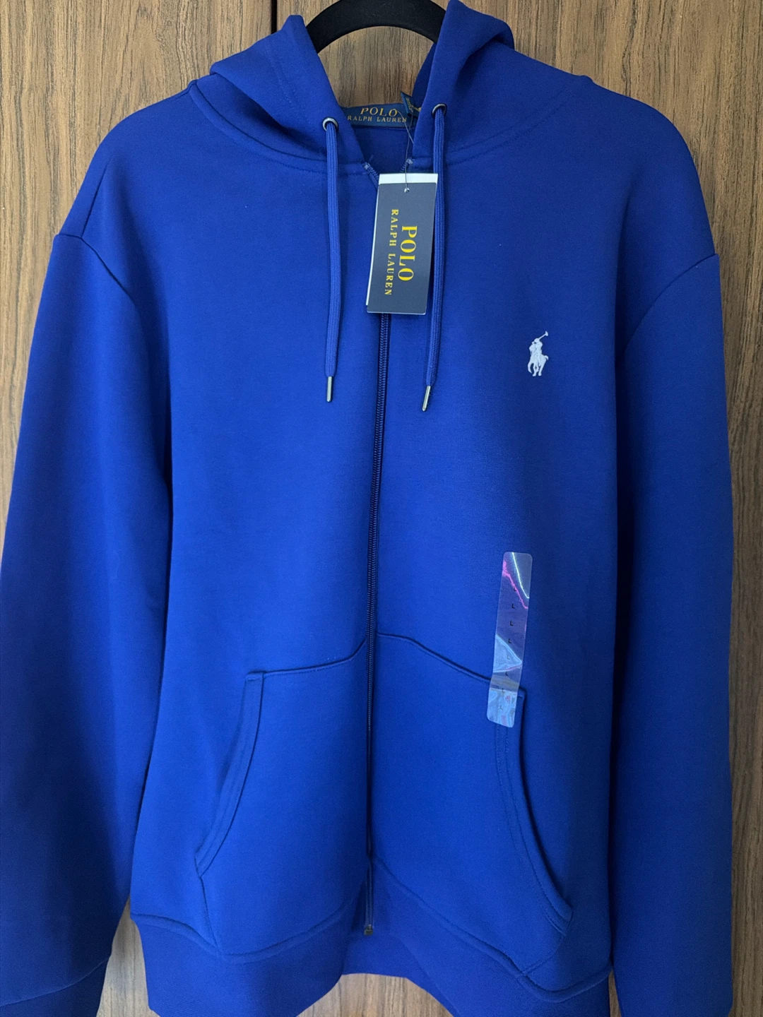 New Polo Ralph Lauren Zip-Up Hoodie Blue
