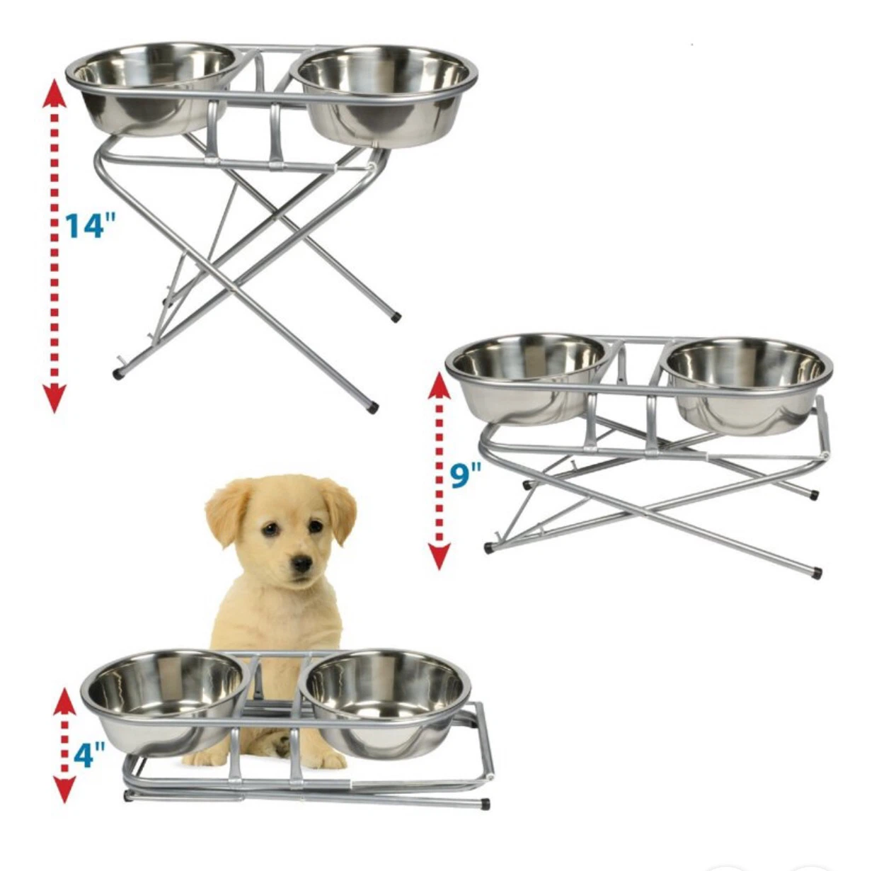 Pet Store 3 Stage Adjustable Dog Feeder NEW - photo 3