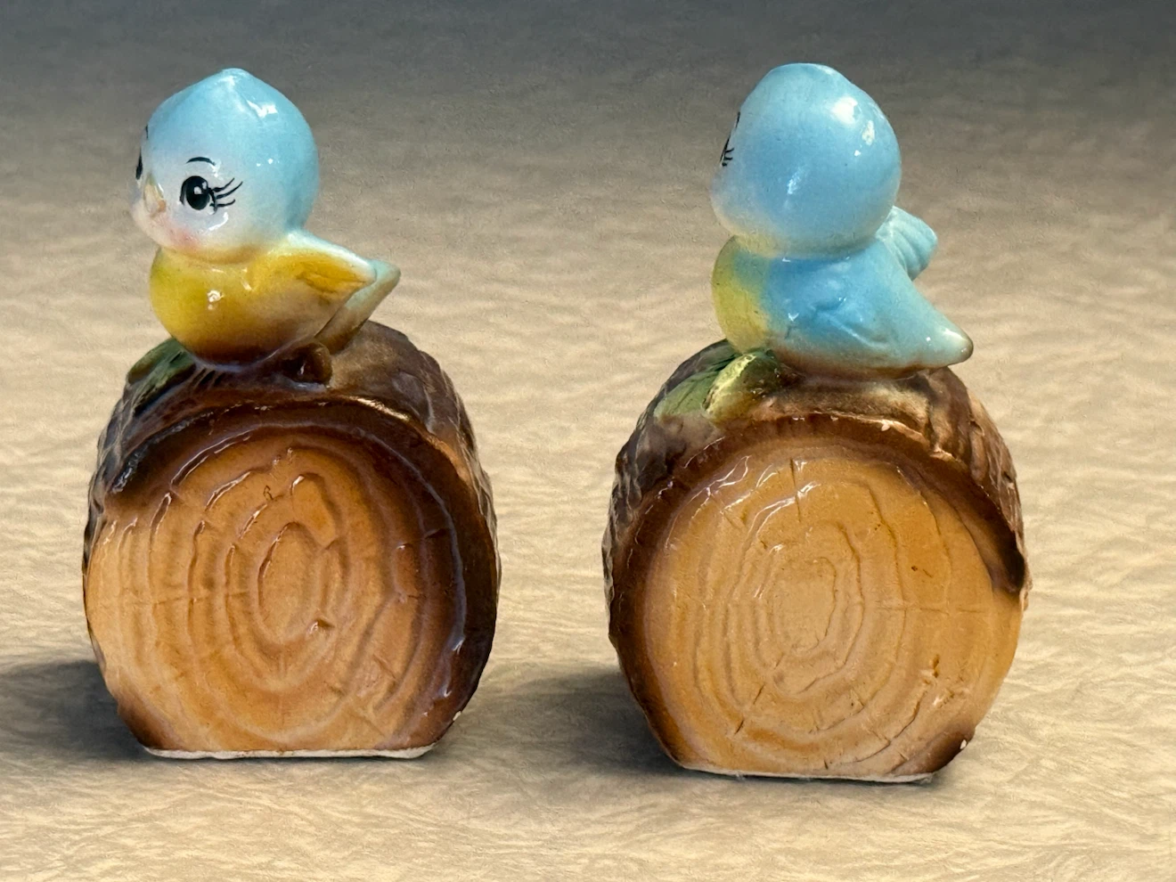 Vintage Blue Birds Salt and Pepper set - photo 3
