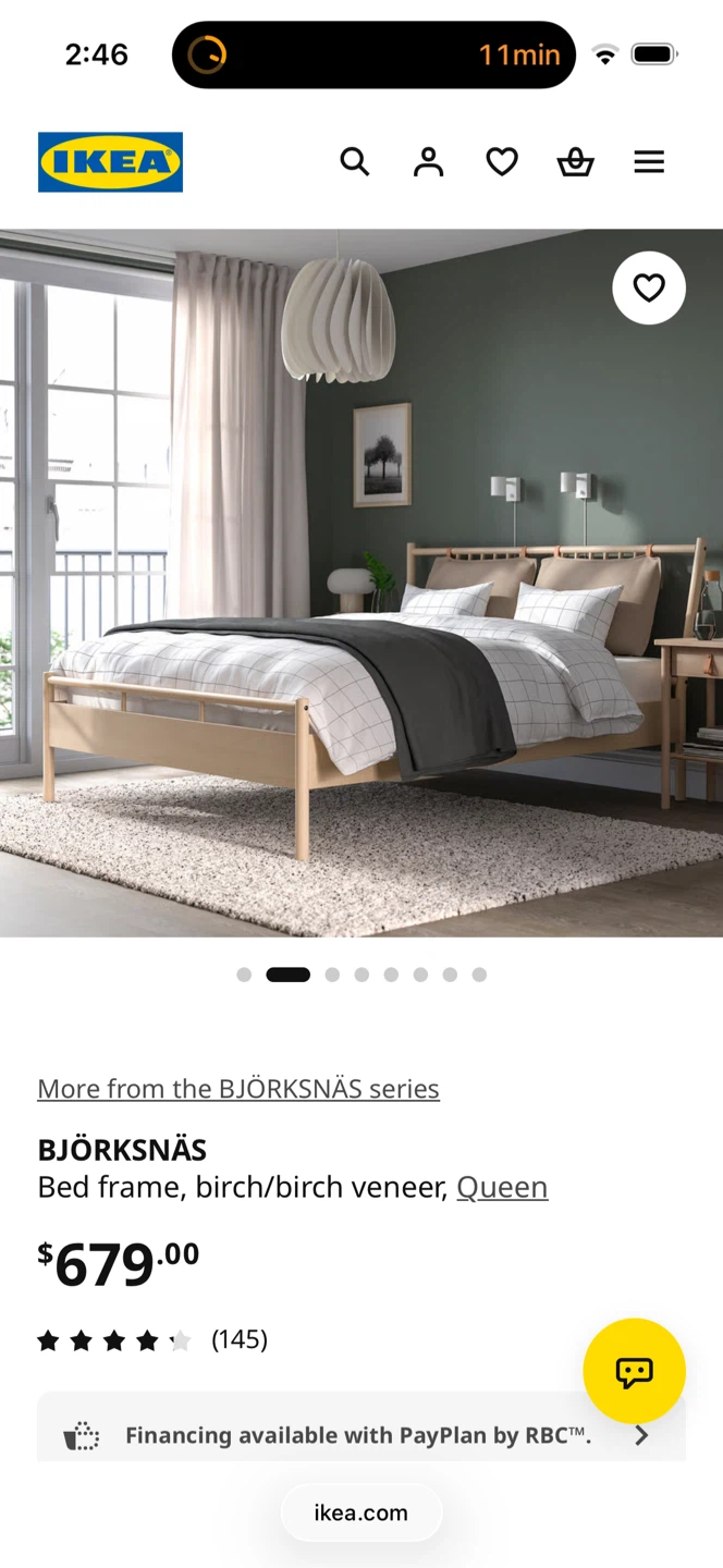 IKEA BJÖRKSNÄS Queen Bed Frame - photo 4