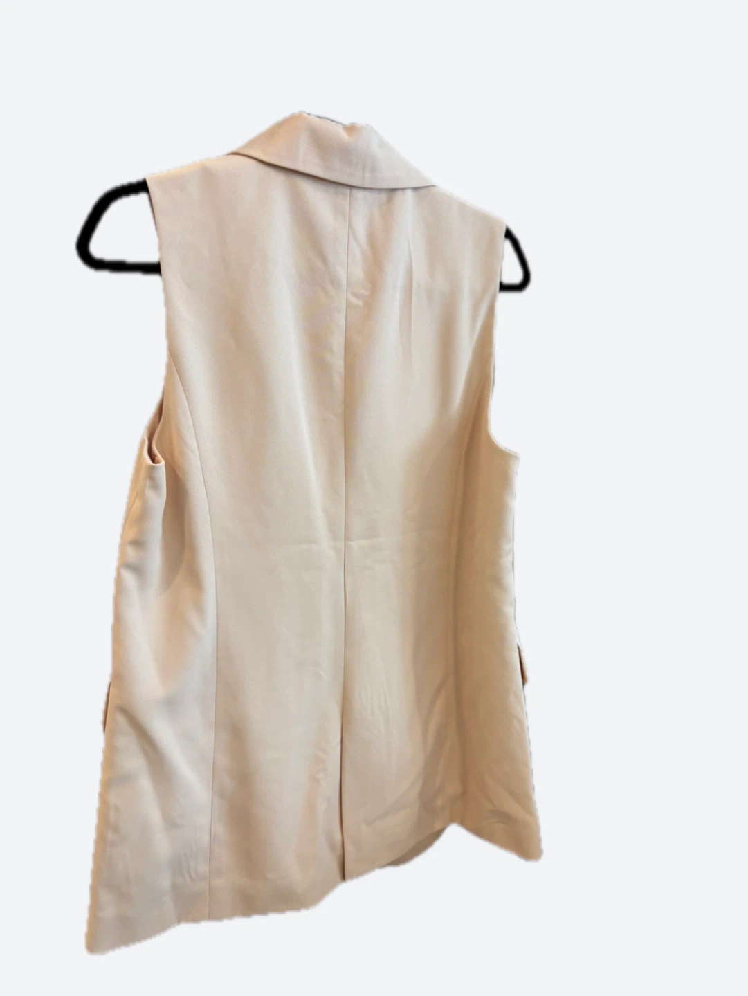 PIECES Beige Sleeveless Blazer Vest - photo 2