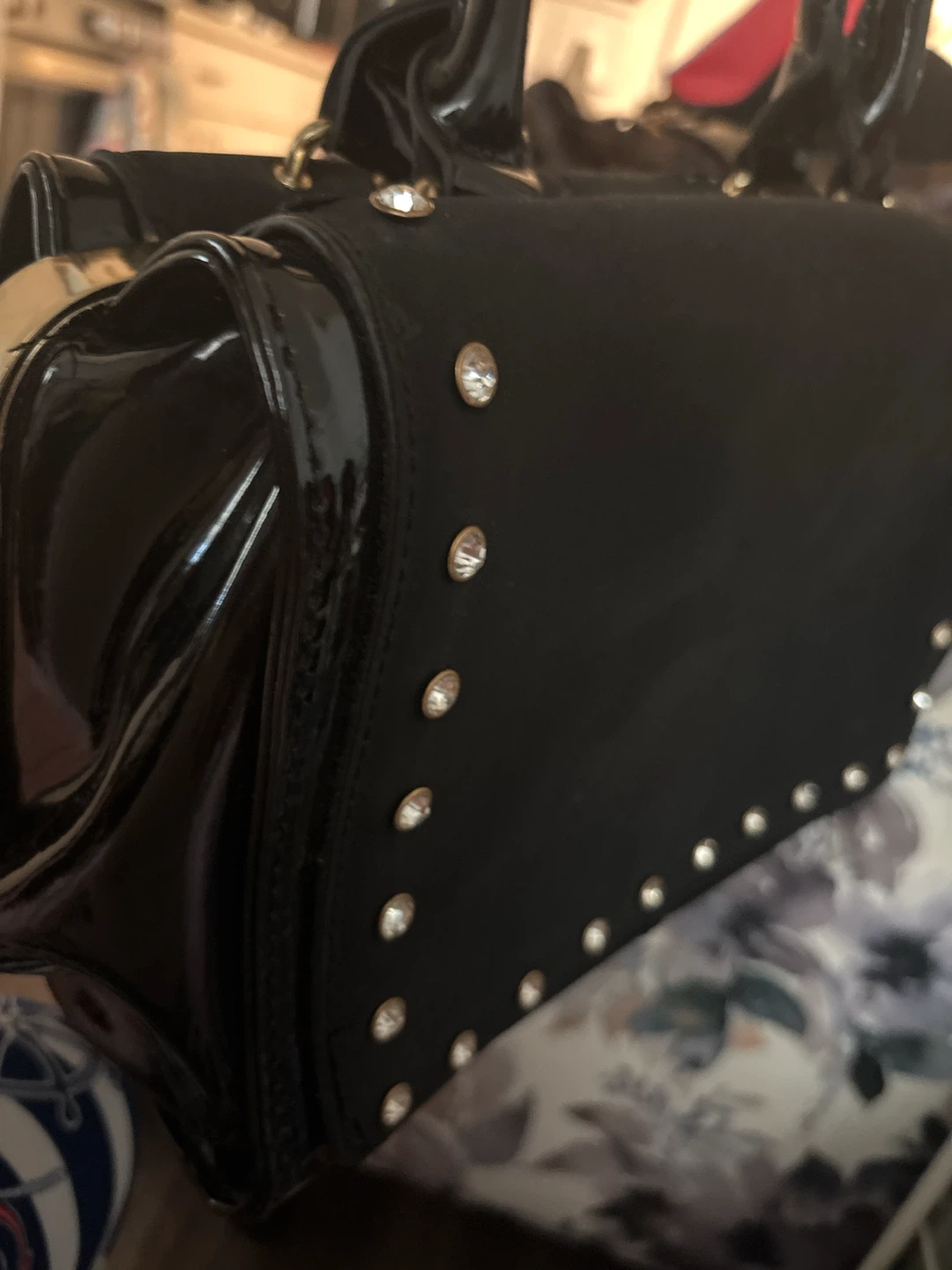 Black Studded Handbag