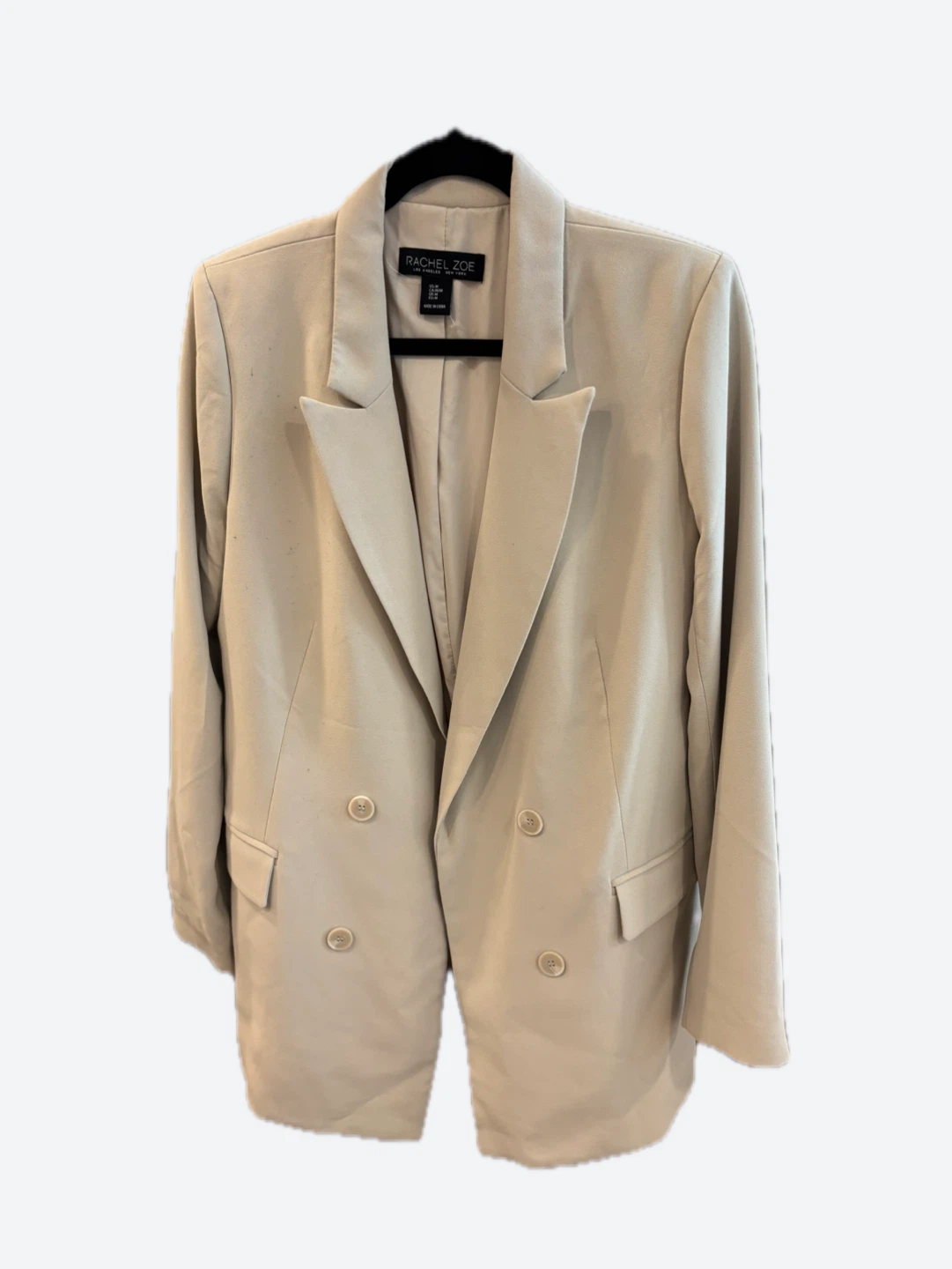 Rachel Zoe Beige Double-Breasted Blazer - photo 2