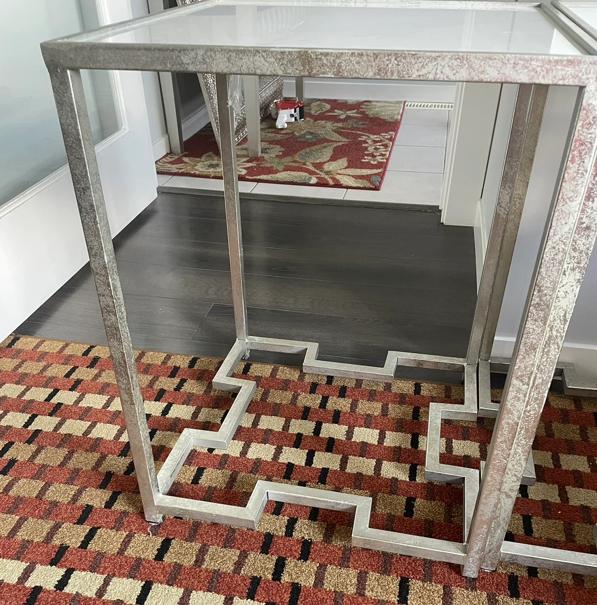 Set of Two Faux Marble Side Tables - photo 3
