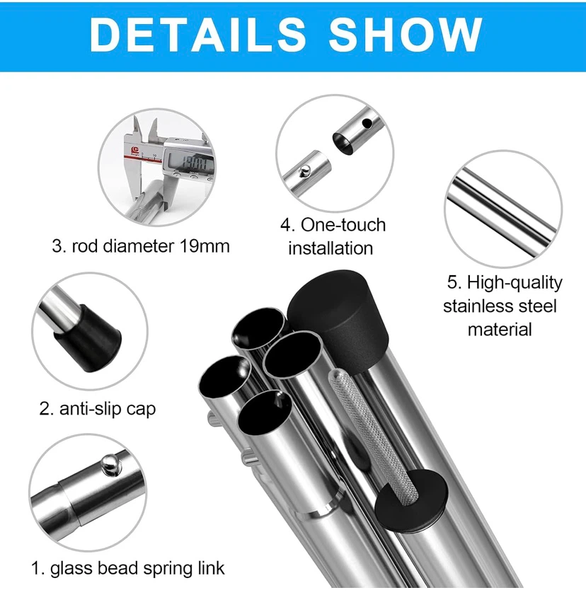 New Telescoping Tent Poles 78 in Tarp Poles - photo 4