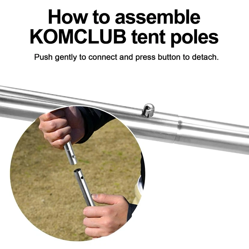 New Telescoping Tent Poles 78 in Tarp Poles - photo 5