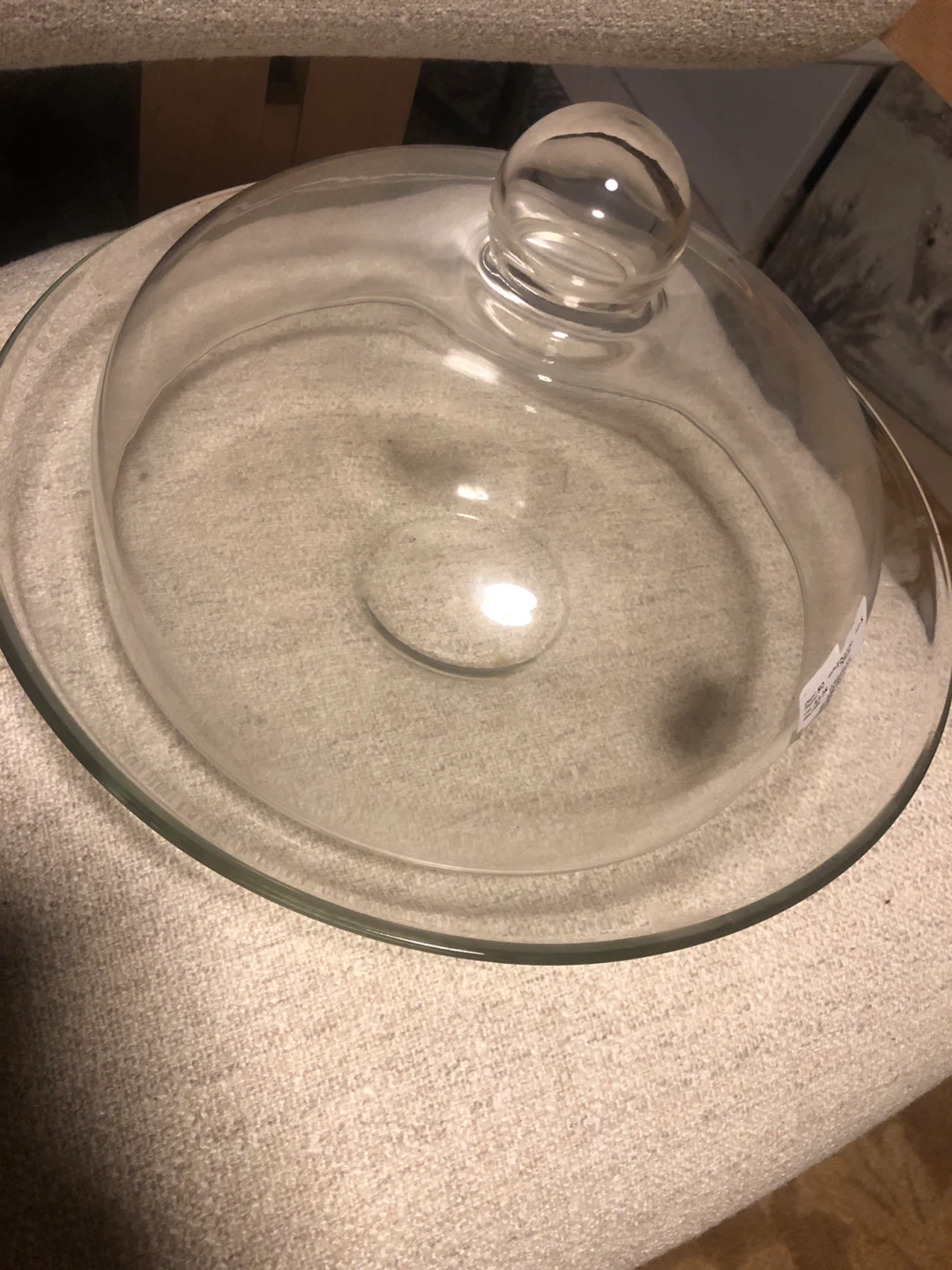 Clear Glass Cake Dome & Dish 🏈