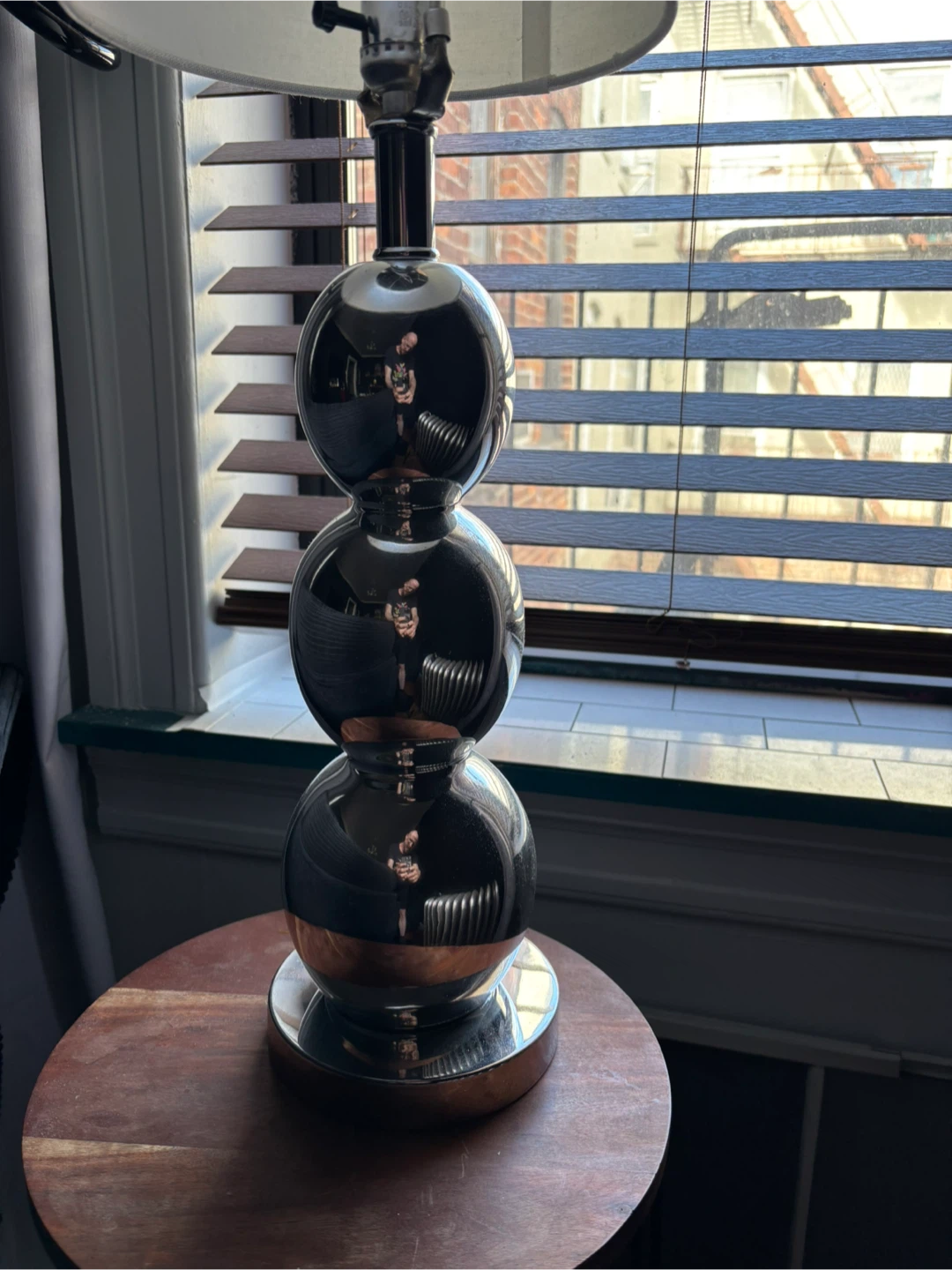 Silver Sphere Lamp - photo 2