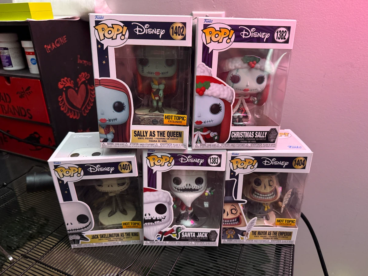 5 Nightmare Before Christmas Funko Pop Figures