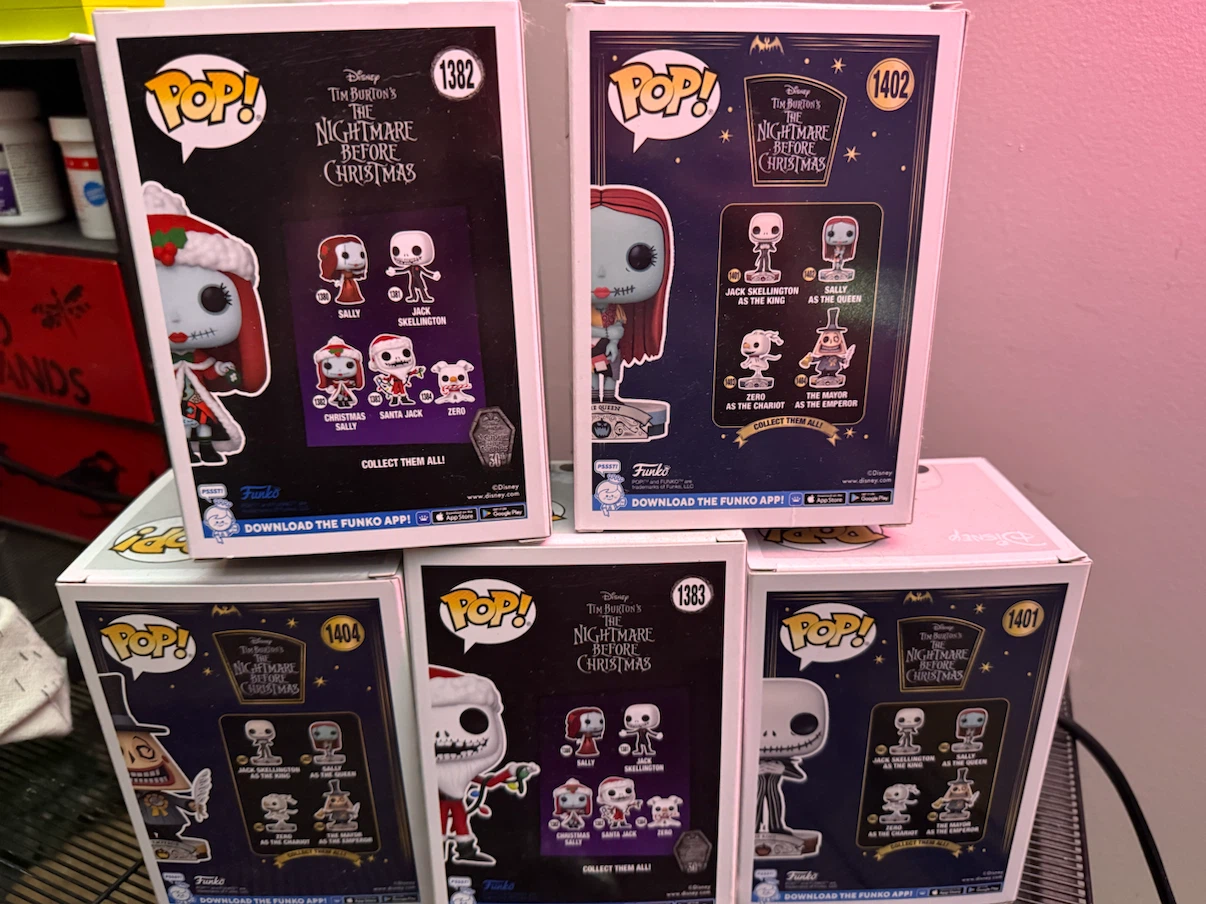5 Nightmare Before Christmas Funko Pop Figures - photo 2